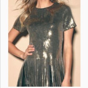 LuLu’s Gold Fringe Top